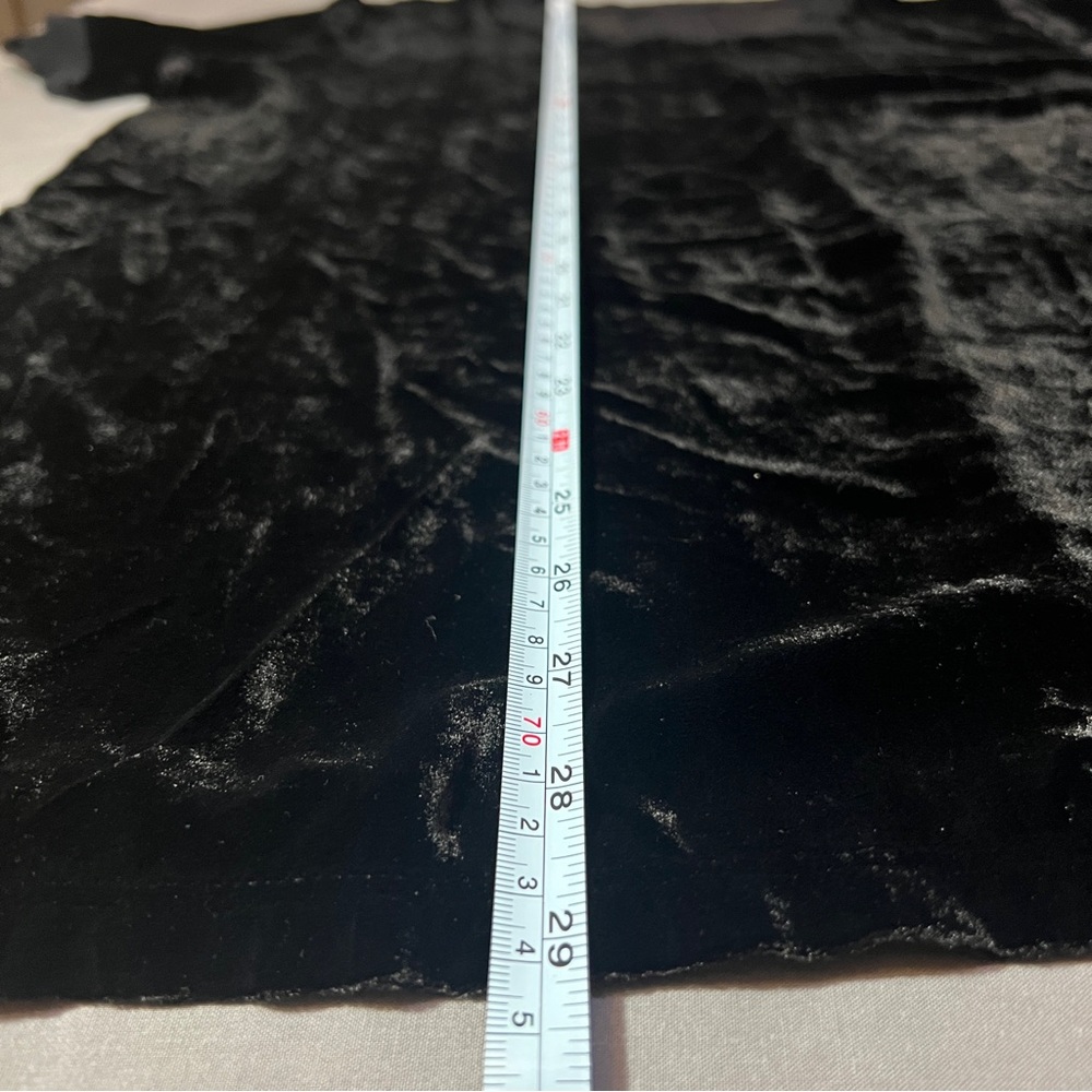 Johnny Was Black Silk Velvet Tee – Size M - Picture 8 of 9